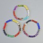 Bracelet Assorted Smooth Ball, Diameter 6mm+- (Stretch), Length 18cm+- with Metal Inserts