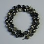 Golden Sheen Obsidian Beads Natural Stone Faceted, Diameter 8.5x10mm+-, Length 38cm+- on a String