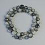 Hawk's Eye Beads Natural Stone Tumbled, Diameter 9x10mm+-, Length 40cm+- on a String