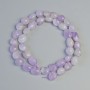 Lavender Amethyst Beads, Natural Stone, Tumbled, Diameter 8.5x10mm+/-, Length 39cm+/- on a Strand