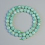 Amazonite Beads, Natural Stone Faceted Round, Diameter 8mm+/-, Length 39cm+/- on a Thread
