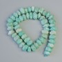 Amazonite Beads, Natural Stone Faceted Rondelle, Diameter 11x7mm+/-, Length 39cm+/- on a Thread