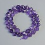 Amethyst Beads, Natural Stone Faceted, Diameter 9x10mm+/-, Length 36cm+/- on a Thread