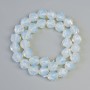 Moonstone Beads (Synthetic) Faceted, Diameter 10x11mm+/-, Length 38cm+/- on a Thread