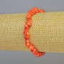 Orange Coral Natural Chip Bracelet, diameter 6x3mm+/- (stretch), length 18cm+