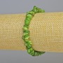 Tinted Green Mother-of-Pearl Chip Bracelet, diameter 7x2.5mm+/- (stretch), length 18cm+