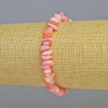 Tinted Pink Mother-of-Pearl Chip Bracelet, diameter 7x2.5mm+/- (stretch), length 18cm+