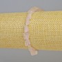 Rose Quartz Natural Raw Tumbled Stone Bracelet, diameter from 8x10 to 12x17mm+/- (stretch), length 18cm+