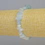 Aquamarine Natural Stone Chip Bracelet, diameter 7x4mm+/- (stretch), length 18cm+