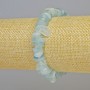 Aquamarine Natural Stone Chip Bracelet, diameter 11x3mm+/- (stretch), length 18cm+