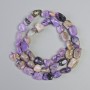 Charoite Beads natural stone tumbled, diameter 8x10mm+-, length 40cm+- on a strand