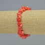 Carrot Coral Bracelet, natural chip, diameter 9x4mm+/- (stretch), length 18cm+