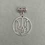 Pendant "Coat of Arms", diameter 25mm+/-, length 40mm+/- silver-tone metal