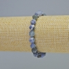 Sodalite Natural Stone Faceted Bracelet, Diameter 7x8mm+- (Stretch), Length 18cm+