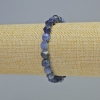 Sodalite Natural Stone Faceted Bracelet, Diameter 7x8mm+- (Stretch), Length 18cm+