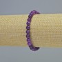 Sugilite (pressed) Bracelet, smooth round beads, diameter 6mm+/- (stretch), length 18cm+