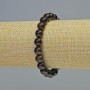 Garnet Bracelet, natural stone smooth round beads, diameter 12.5mm+/- (stretch), length 18cm+