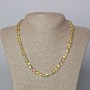 Opal Glass Necklace, yellow transparent chameleon, smooth bead, diameter 6.5mm+-, length 45-48cm+