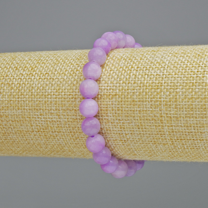 Amethyst Bracelet (imitation acrylic) smooth bead, diameter 8.5mm+- (stretch), length 18cm+
