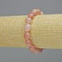 Strawberry Quartz Bracelet, Natural Stone Tumbled, Diameter 9x12mm+- (Stretch), Length 18cm+