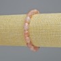 Strawberry Quartz Bracelet, Natural Stone Tumbled, Diameter 7x10.5mm+- (Stretch), Length 18cm+