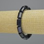Aventurine "Cairo Night" Bracelet (synthetic), cylinder, diameter 10x13.5mm+/- (stretch), length 18cm+