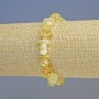 Citrine Bracelet, natural stone chips, diameter 8x4mm+- (stretch), length 18cm+