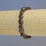 Garnet Bracelet, natural stone tumbled, diameter 9x10mm+- (stretch), length 18cm+