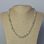 Labradorite Natural Stone Necklace, smooth bead, diameter 8mm+-, length 45-50cm+