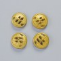 Hematite Bead Matte Gold Colour, Diameter 12x4.5mm+/- (4 pcs)