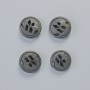 Hematite Bead Matte Black Colour, Diameter 12x4.5mm+/- (4 pcs)