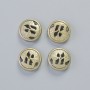 Hematite Bead Matte Light Gold Colour, Diameter 12x4.5mm+/- (4 pcs)