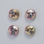 Hematite Bead "Tree" Chameleon Colour, Diameter 12.5x4.5mm+/- (4 pcs)