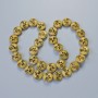 Hematite “Tree” Beads, Matte Gold Colour, Diameter 12.5x4.5mm+/-, Length 41cm+/- on a Thread