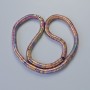 Hematite Beads Chameleon Colour Zigzag, Diameter 6x2mm+-, Length 40cm+- on a String