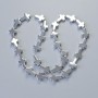 Hematite Beads "Cross", diameter 10x14x4mm+/-, length 40cm+/- on thread