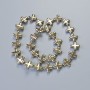 Hematite Beads "Cross" Light Bronze Colour, Diameter 12.5x12.5x4mm+-, Length 40cm+- on a String