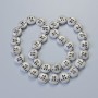 Hematite Beads, matte silver color, 12×4.5 mm, 5mm+-, length 41 cm+- on thread