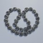 Hematite Beads Matte Black Colour, 12×4.5mm diameter, 5mm+-, 41cm+- length on a thread