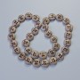 Hematite beads, matte bronze colour, diameter 12×4.5 mm, 5 mm±, length 41 cm± on thread