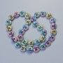 Hematite Beads, Matte Chameleon Colour, Diameter 12x4.5mm+/-, Length 41cm+/- on a Thread