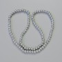 Hematite Beads Round Silver, diameter 4mm+/-, length 42cm+/- on a thread