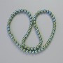 Hematite Beads Round Chameleon Green, diameter 6mm+/-, length 42cm+/- on a thread