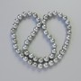Hematite AAA Round Beads, Silver Colour, Diameter 8mm+-, Length 42cm+- on a Thread