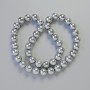 Hematite AAA Beads, round, silver colour, diameter 10mm+/-, length 42cm+/- on thread