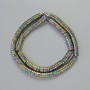 Hematite Rondelle Insert Beads, Multicolour, Diameter 6x2mm+/-, Length 42cm+/- on a String
