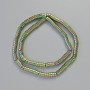 Hematite Rondelle Spacer Beads Chameleon, diameter 5x2mm+/-, length 42cm+/- on a thread