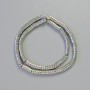 Hematite Rondelle Spacer Beads Rainbow Silver, diameter 5x2mm+/-, length 42cm+/- on a thread