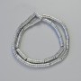 Hematite Rondelle Insert Beads, Silver Colour, Diameter 5x2mm+/-, Length 42cm+/- on a String
