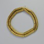Hematite Rondelle Insert Beads, Dark Gold Colour, Diameter 5x2mm+/-, Length 42cm+/- on a String